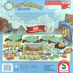 Verso de la boite de Les Charlatans de Belcastel (Schmidt Spiele)