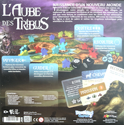 Verso de la boite de L'AUBE DES TRIBUS (Gigamic)